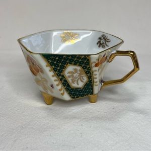 UCAGCO Vintage Hexagonal Footed Tea Cup